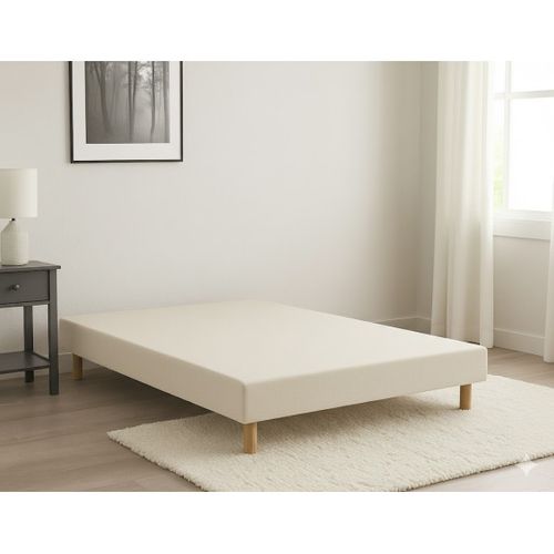 Sommier Essenzia Tradition Graphic 19cm Blanc 90x190 Lattes