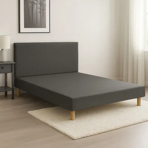 Sommier Essenzia Tradition Graphic 13cm Couleur 120x190 Anthracite Lattes