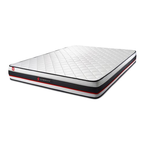 Ensemble Matelas Mousse 160x200 Form Ep:19cm - Sommier Blanc