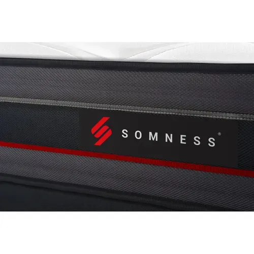 Ensemble Matelas Regen 160x200 + Sommier Noir + Couette + 2 Oreillers - Mémoire De Forme