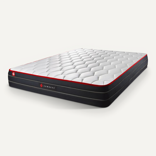 Matelas Ressorts Ensachés Et Mémoire De Forme 140x190 Boost - Ep: 26cm - Confort Equilibré
