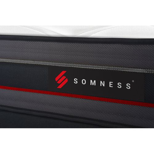 Ensemble Matelas Mémoire De Forme 180x200 Regen Ep:24 Cm - Sommier Kit Blanc