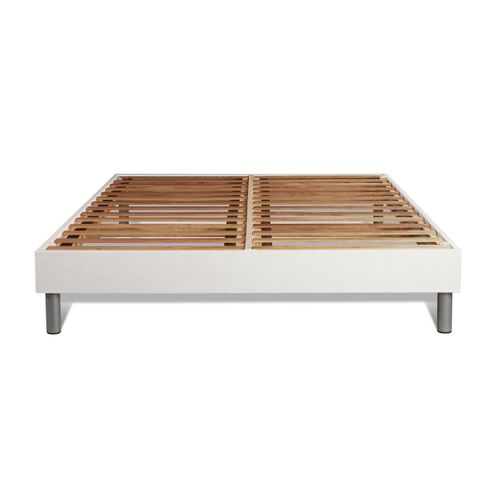 Ensemble Matelas Mémoire De Forme 180x200 Regen Ep:24 Cm - Sommier Kit Blanc