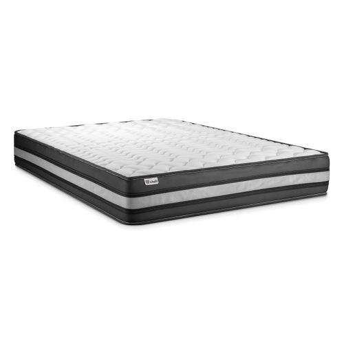 Ensemble  Vitalpower Zen 140 X 200 Cm Sommier Kit Blanc - Mousse Polyuréthane À Mémoire De Forme