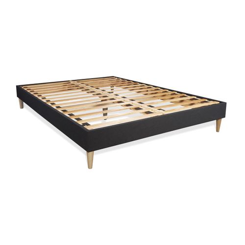 Ensemble Matelas Ressorts Ensachés Et Mémoire De Forme 160x200 Windsor Ep:26 Cm - Sommier Kit Noir