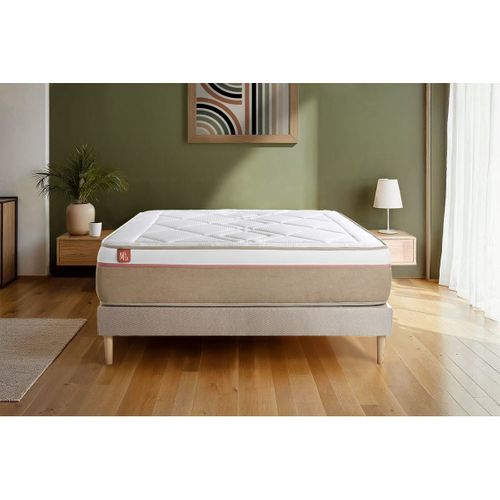 Matelas Ressorts Ensachés Et Mémoire De Forme 160x200 Le Soyeux - Ep: 24cm - Confort Equilibré