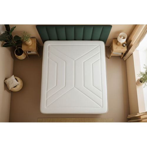 Matelas Ressorts Ensachés Et Mémoire De Forme 200x200 Le Tendre - Ep: 28cm - Confort Equilibré