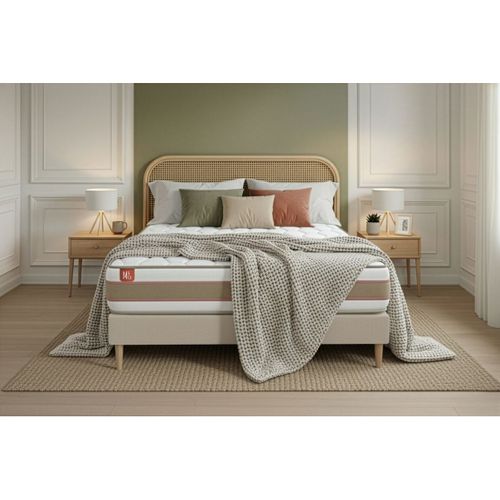 Matelas Ressorts Ensachés Et Mémoire De Forme 180x200 Le Délicat - Ep: 26cm - Confort Equilibré