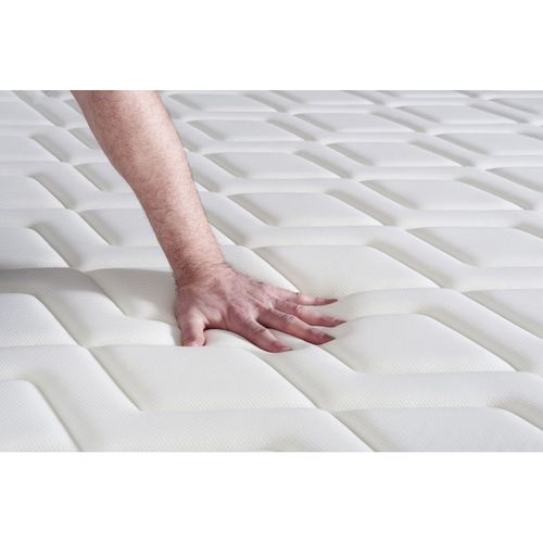 Ensemble  Actiflex Confort Matelas Ressorts Ensachés+mémoire De Forme 180x200 + Sommier Kit Gris +2o
