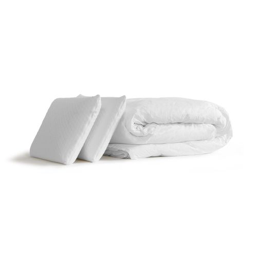 Ensemble  Actiflex Confort Matelas Ressorts Ensachés+mémoire De Forme 180x200 + Sommier Kit Gris +2o