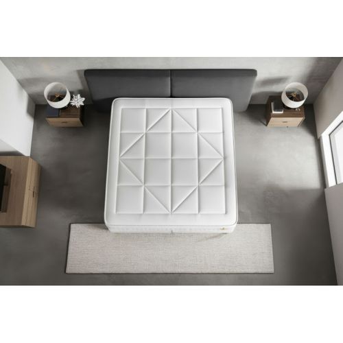 Matelas Ressorts Ensachés Et Mémoire De Forme 200x200 Vingt-huit - Ep: 28cm - Confort Equilibré