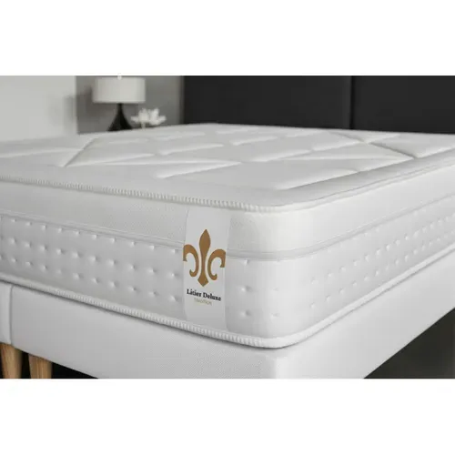 Ensemble Matelas Ressorts Ensachés Et Mémoire De Forme 180x200 Vingt-huit Ep:28 Cm - Sommier Kit Bla