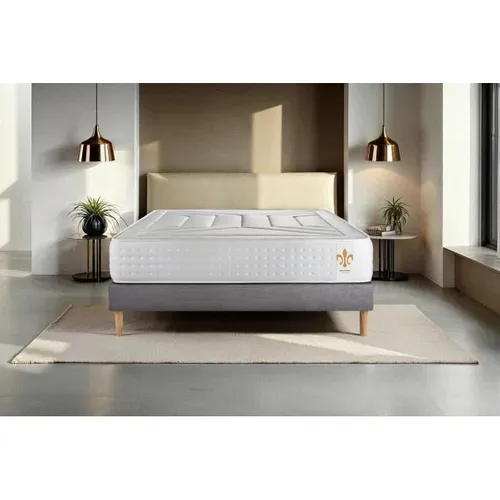 Ensemble Matelas Ressorts Ensachés Et Mémoire De Forme 180x200 Vingt-quatre Ep:24 Cm - Sommier Kit G