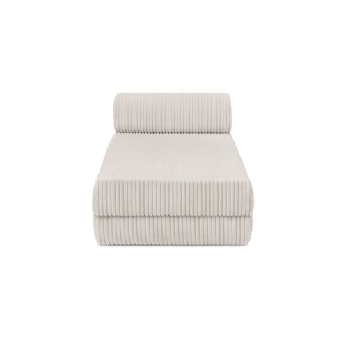 Méridienne Modulable Et Convertible - Velours Côtelé XL - Blanc