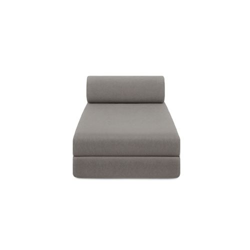 Canapé D'angle Convertible 5 Places - Tissu Lisse - Gris