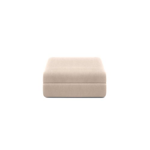 Canapé D'angle Convertible 4 Places - Tissu Lisse - Beige