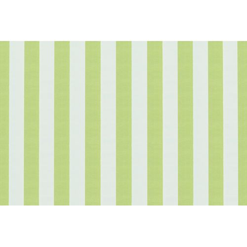 Canapé 3 Places Modulable - Tissu Extérieur À Rayures, Blanc Et Vert Anis