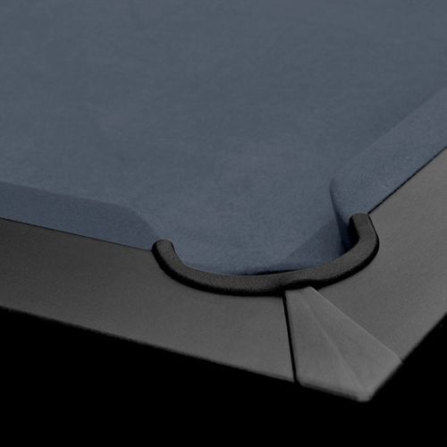 Table De Billard Convertible Noire Tapis Gris - Eddie