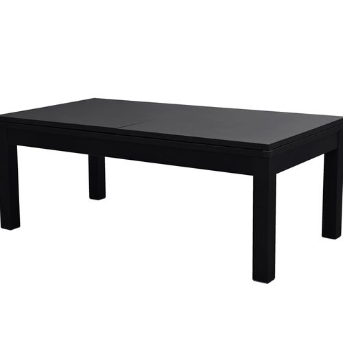 Table De Billard Convertible Noire Tapis Vert - Eddie