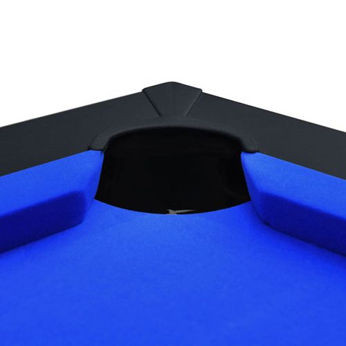 Table De Billard Convertible Noire Tapis Bleu - Eddie