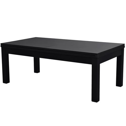 Table De Billard Convertible Noire Tapis Bleu - Eddie