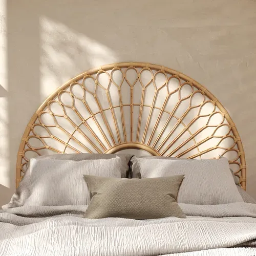 Tête De Lit 160 Cm En Rotin Naturel - Bahia