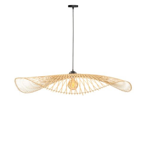 Suspension D100 Cm En Bambou Avec Fil Noir - Jipi