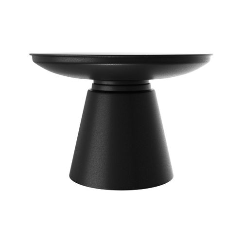 Table Basse Ronde En Métal Noir D60 Cm - Gomez