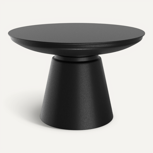 Table Basse Ronde En Métal Noir D60 Cm - Gomez