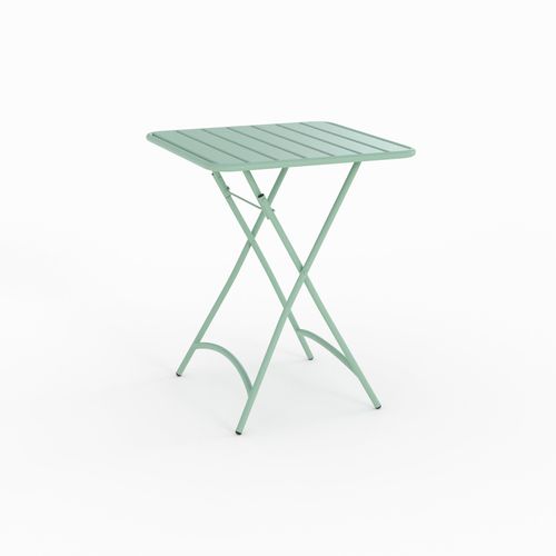 Table Et Chaises De Jardin 2 Personnes En Métal Vert - Yumi