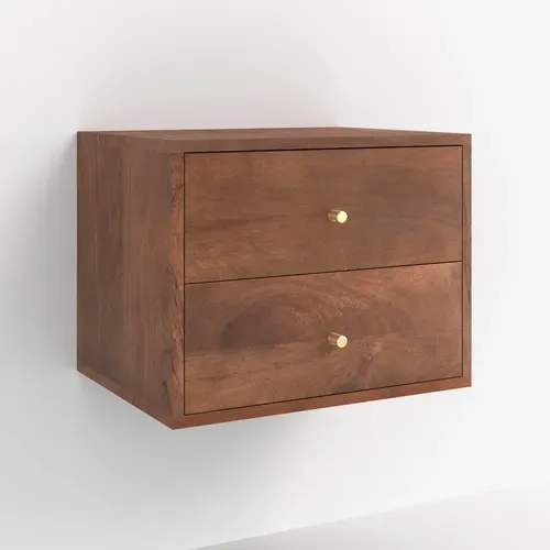 Table De Chevet Suspendue En Bois De Manguier - Oréa