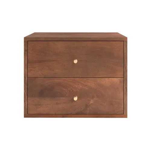 Table De Chevet Suspendue En Bois De Manguier - Oréa
