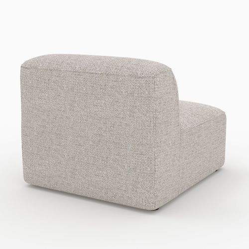 Canapé Modulable En Tissu Beige 3 Places - Hestia