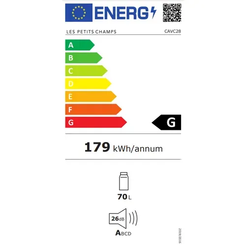 Cave De Conservation 28 70L Bouteilles Pose Libre Acier Inoxidable - Cavc28