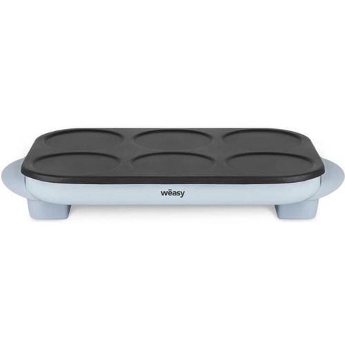 Appareil à Crêpes Party Électrique 6 Mini Crêpes, 1500w, Bleu Ciel