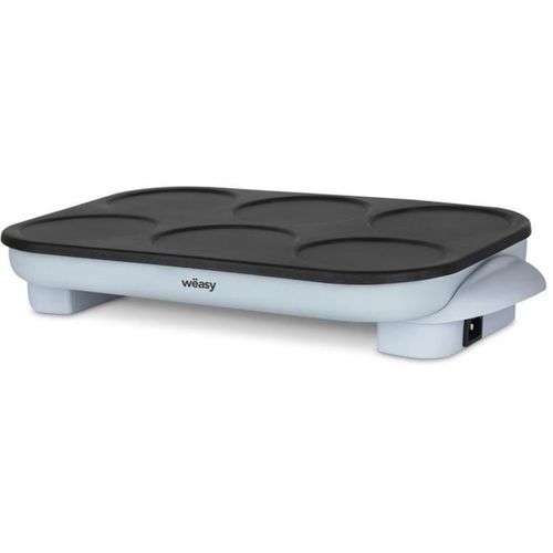 Appareil à Crêpes Party Électrique 6 Mini Crêpes, 1500w, Bleu Ciel