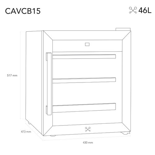 Cave De Conservation 15 Bouteilles Pose Libre - Cavcb15