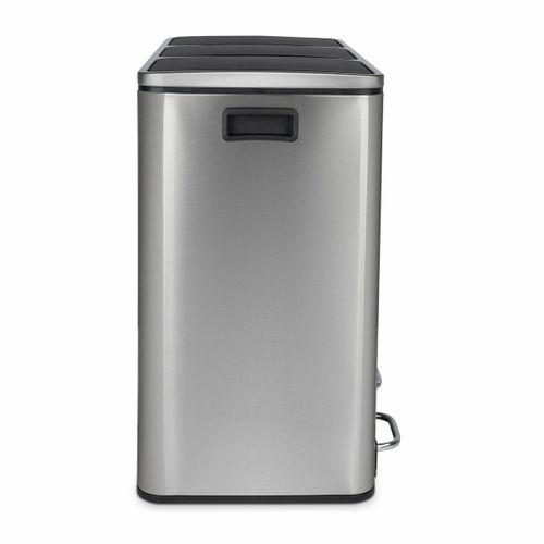 Poubelle De Tri à Pédale 3 X 18 L, Inox Edition - N°982