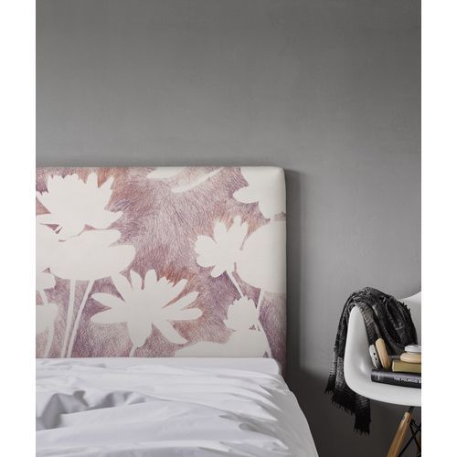 Tête De Lit Déhoussable Haku 140x110 Cm Coloris Rose Pâle