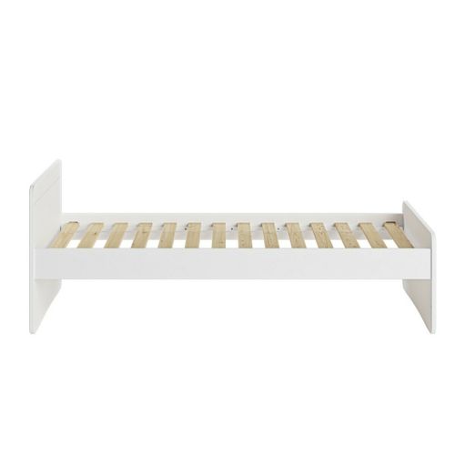 Pack Lit Avec Matelas 90x190 Cm Lilow  Blanc