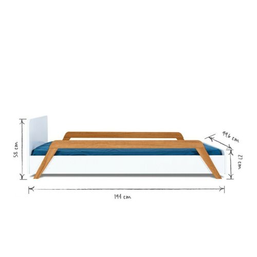 Lit Enfant évolutif Avec Barrières 90x190 Cm Dixia  Bois