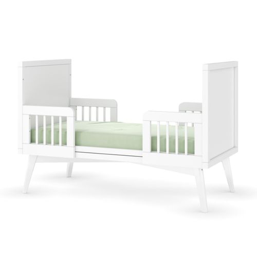Pack Lit Bébé évolutif Montessori Avec Matelas 70x140 Cm Marley Blanc