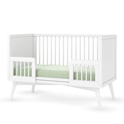 Pack Lit Bébé évolutif Montessori Avec Matelas 70x140 Cm Marley Blanc