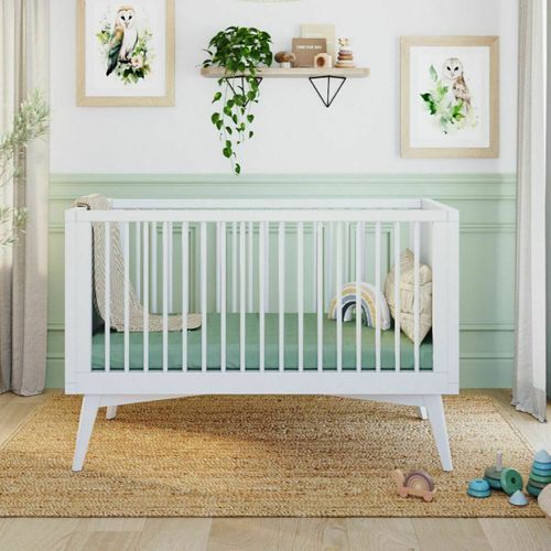 Pack Lit Bébé évolutif Montessori Avec Matelas 70x140 Cm Marley Blanc