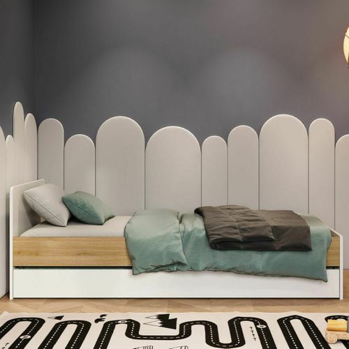 Lit Bébé Multifonction 70x130 Cm Alba Bois
