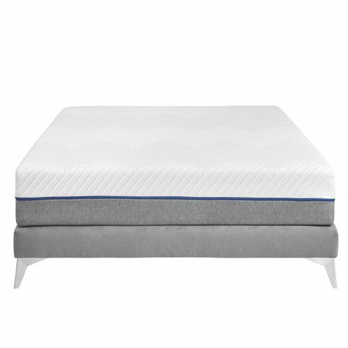 Pack Sommier Tapissier Avec Matelas 140x190 Cm Hocéa  Gris