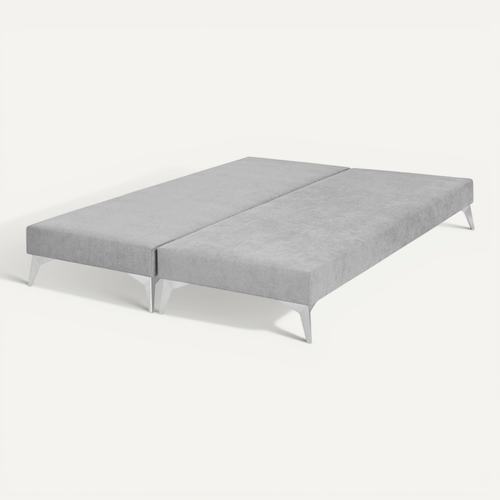 Lot De 2 Sommiers Tapissiers 70x190 Cm Hocea Gris