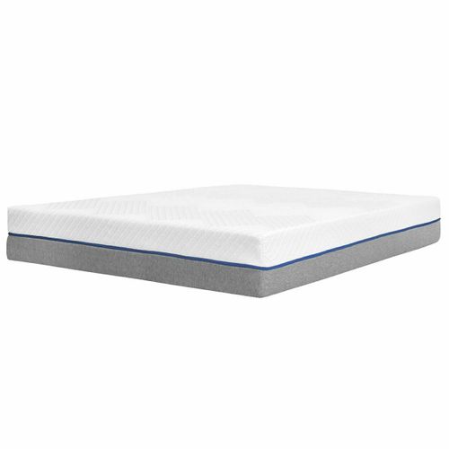 Pack Sommier Tapissier Avec Matelas 140x190 Cm Habby Gris