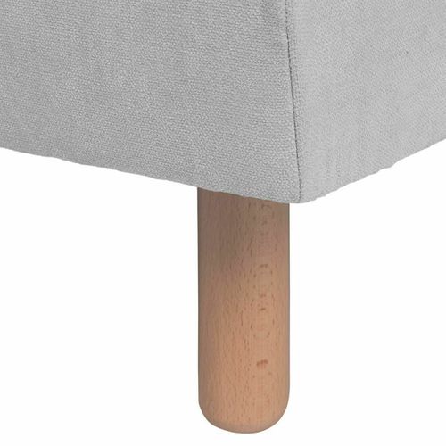 Pack Sommier Tapissier Avec Matelas 140x190 Cm Habby Gris