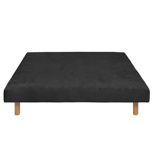 Sommier Tapissier 140x190 Cm Habby Noir